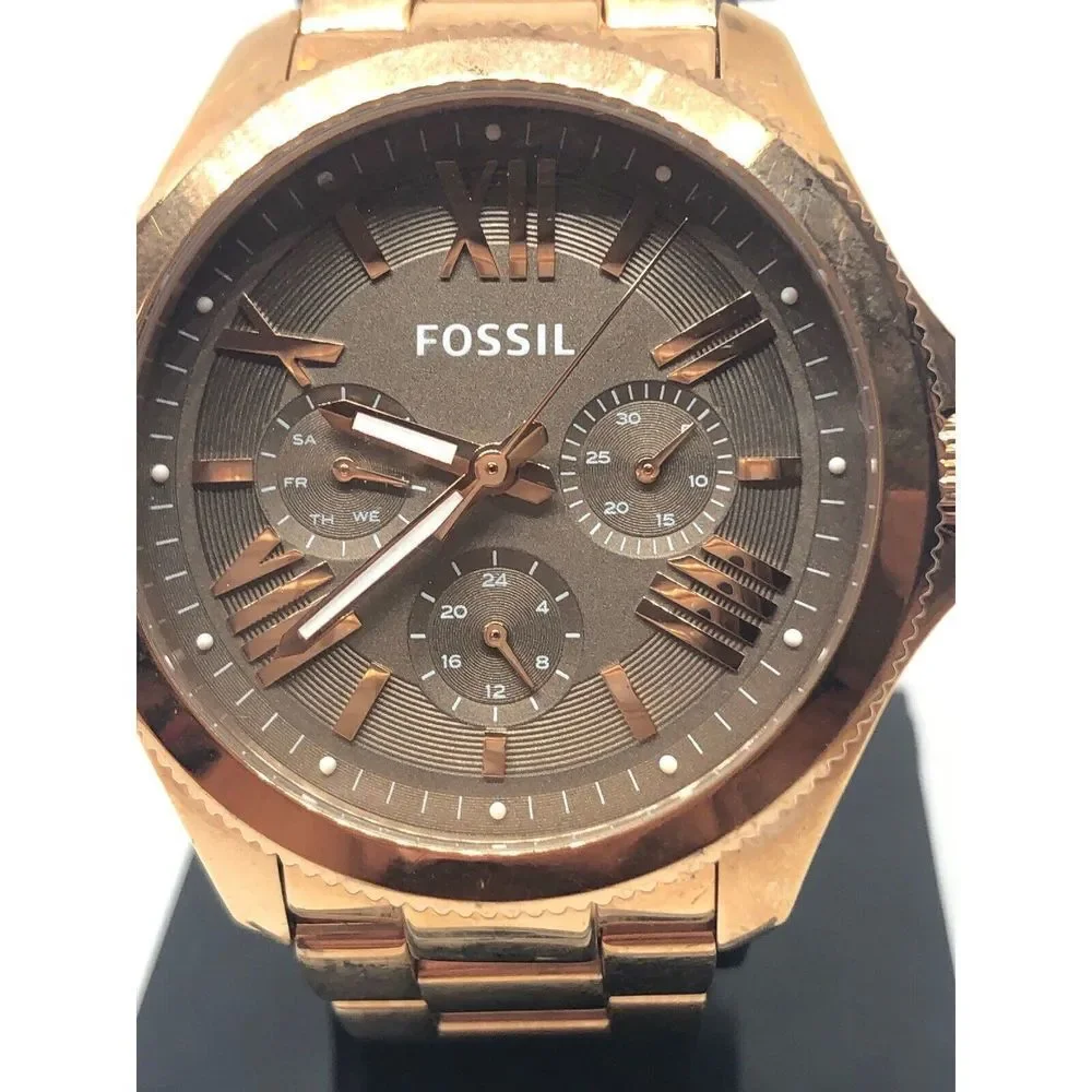 Fossil AM4533 Women's Stainless Steel Analog Taupe Dial Quartz Wrist Watch RK322